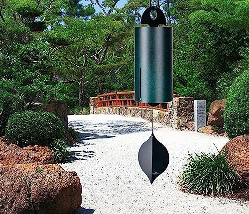 Woodstock Wind Chimes Heroic Windbell Wind Chimes for Outside, 40" Green Large Windchime for Outdoor Garden, Patio, Porch Wind Bell, Deep Tone Sound