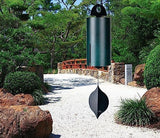 Woodstock Wind Chimes Heroic Windbell Wind Chimes for Outside, 40" Green Large Windchime for Outdoor Garden, Patio, Porch Wind Bell, Deep Tone Sound