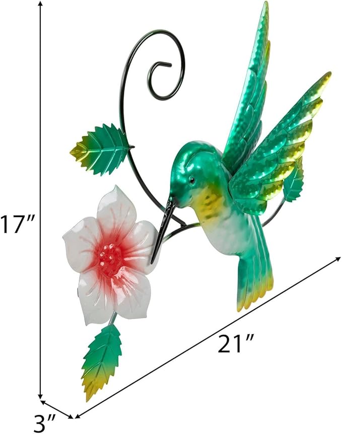 Hobby Lobby Metal Wall Art, Spring, Garden, Indoor/Outdoor (Green Hummingbird)