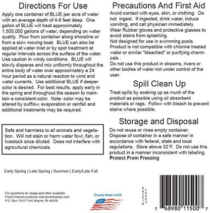 Blue Lake and Pond Dye (4 Gallon Value Pack)