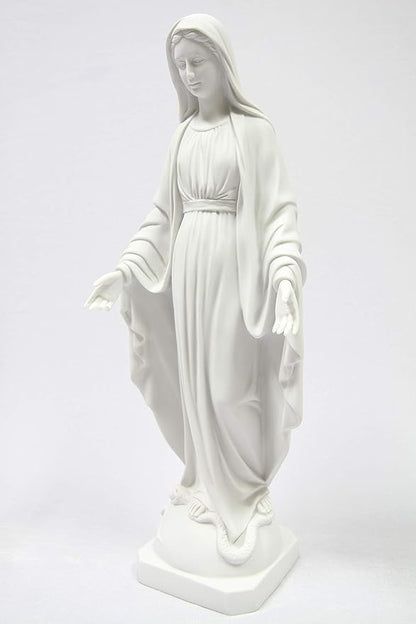 Vittoria Collection 19 Inch Our Lady of Grace Italian Statue Sculpture Figurine Made in Italy Indoor Outdoor Garden