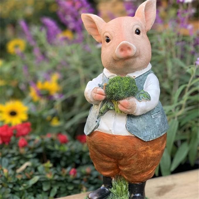 Garden Ornaments Decor Statue Outdoor,Art Sculpture Ornaments Statues Sculptures Outdoor Garden Art Sculpture Doll Resin Crafts Gardening Yard Decoration-B