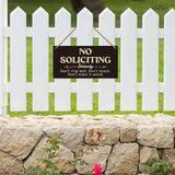 SCAZOMV No Soliciting Wood Sign Decor Don't Ring Bell Don't Knock Don't Make It Weird Funny Rustic Wood Front Door Sign Vintage Wall Hanging Plaque Porch Yard Home Farmhouse Decor 10''x 5''