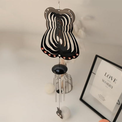 Outdoor Wind Chimes, Memorial Wind Chimes, Cardinal Wind Chimes, Outdoor Garden Decoration Corridor Decorative Wind Chimes, The Best Choice for Mom, Grandma and Sister, A Good Gift Idea(Little Bear)