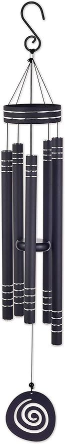 Sunset Vista Designs Durable Metal Vista Classics Galaxy Wind Chime, 41-Inch, Black
