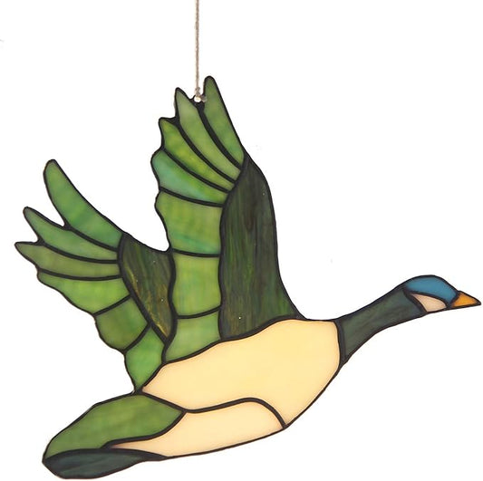 A Colorful One Hanging On The Window Wild Duck Stained Glass Suncatcher Home Decor1