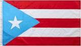 Light Blue Puerto Rico Puerto Rican Flag 3x5 FT for Outside - Heavy Duty Nylony Puerto Rican National Flags with Embroidered Stars & Sewn Stripes, Brass Grommets - Vibrant Outdoor PR Flags for All Weather