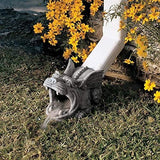 Design Toscano Roland the Gothic Gargoyle Gutter Guardian Rain Downspout Extension Outdoor Statue, 10 Inch Long, Cast Stone Resin, Grey Stone Finish