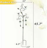 Garden Decor for Outside with Bells,Wind Chime Decorative Outdoor Yard Art, Metal Decorative Garden Stakes for Outside Garden,Flower Beds, Patio.