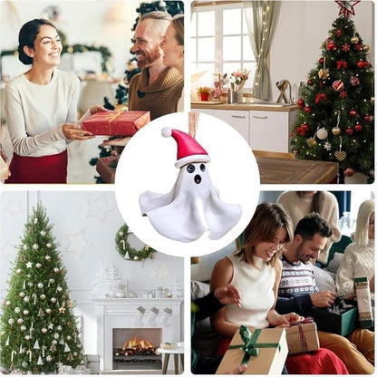 6 Pack Halloween/Christmas Decorations Outdoor Indoor,Cute 3D Resin Ghost Decoration,Halloween Ghost Hanging Ornaments for Home Outside Porch Garden Yard Lawn Party Decorations (6 Pack)