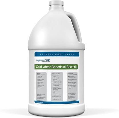 Aquascape 98895 Cold Water Treatment Beneficial Bacteria Liquid 4 LTR/1.1 Gallon for Pond Water Feature Waterfall
