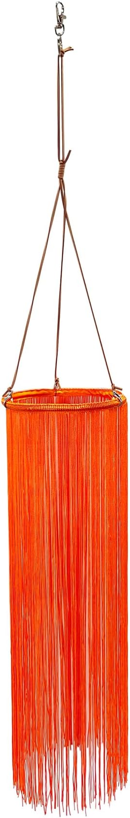Tassel Windsock, Ribbon Wind Streamer for Outdoor and Indoor Decorations, 37.5-Inch (Orange)