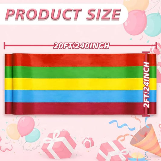 3Pack Colorful Bunting Banner Flags Decoration Birthday Party Bunting 2x20Ft Bright Color Bunting Flag Decor Outside Summer Party Multi-Color Stripes Bunting Decoration Party Garden Porch Classroom & Easter Décor