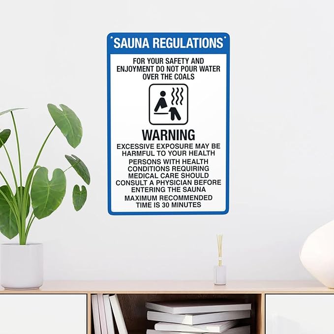 Aluminum Warning Sign, Vintage Style, 8 X 12 Inches