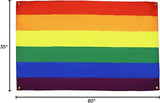AZ FLAG Rainbow Flag 150 x 90 cm with 4 Eyelets for Balcony or Wall