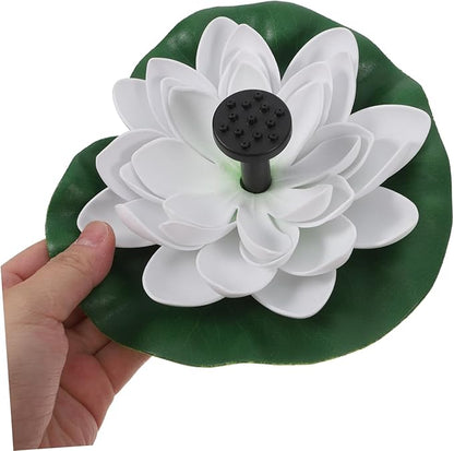 POPETPOP 1set Solar Lotus Fountain for Bird Bath Floating Water Lily Fountain for Garden Patio and Outdoor Spaces Attracts Birds Versatile Design