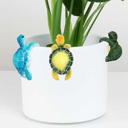 4 Pcs Resin Turtle Planter Decorations Hanging Tortoise Figurine Plant Pot Hanger Statue for Indoor Outdoor Garden Patio Balcony Bonsai Succulent Flower Pot Ornaments