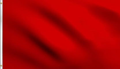 DMSE Solid Red Flag, 2x3 Flag, UV Resistant, Fade Resistant Material with Metal Grommets (2ft x 3ft), (Polyester), (Red)