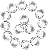 MerryNine 30mm/1.18" 15 Pack Crystal Ball Prism Sun Shine Catcher Rainbow Pendants Maker, Hanging Crystals Prisms for Windows, for Feng Shui, for Gift (Clear)