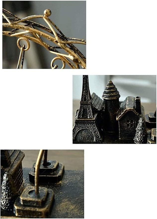 Garden Ornaments Decor Statue Outdoor,Outdoor Garden Sculpture Ornaments Art Iron Sculpture, Statue Romantic Metal Ornament Figurine Home & Office Decoration