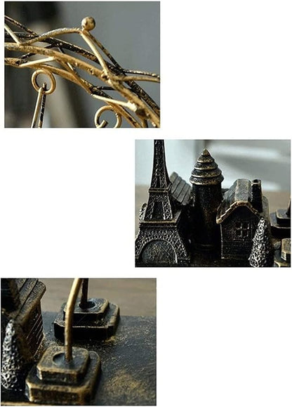 Garden Ornaments Decor Statue Outdoor,Outdoor Garden Sculpture Ornaments Art Iron Sculpture, Statue Romantic Metal Ornament Figurine Home & Office Decoration