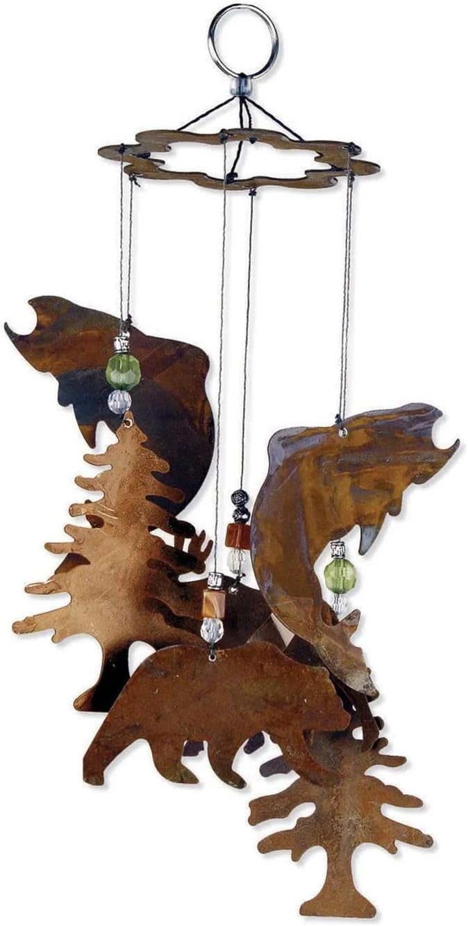 Sunset Vista Catch Of The Day Cabin Wind Chime, 12-Inch Long