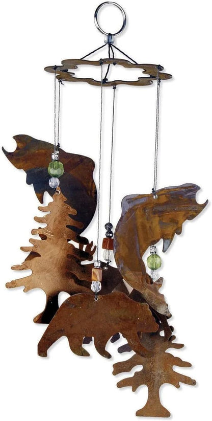 Sunset Vista Catch Of The Day Cabin Wind Chime, 12-Inch Long