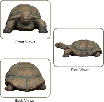 SKYFIRE Turtle Statues for Garden - 34.2” x 18.1” x 11.4” Fiber Reinforced Concrete Figurine Statue, Garden Sculptures & Statues Decor for Outdoors, Lawn, Yard - Outdoor Ornaments Gardening Gifts