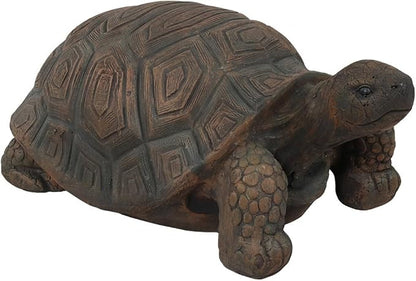 Sunnydaze Tanya the Garden Turtle Statue - Turtle Garden Decor for Yard, Lawn, Patio Décor – 20" x 12" Durable Poly-Concrete - Gift Idea