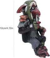 Garden Resin Statue, Big Goblin Statue Leprechaun Anime Character Sculpture Home Decor Sculpture Figurine for Indoor Outdoor Lawn Ornaments
