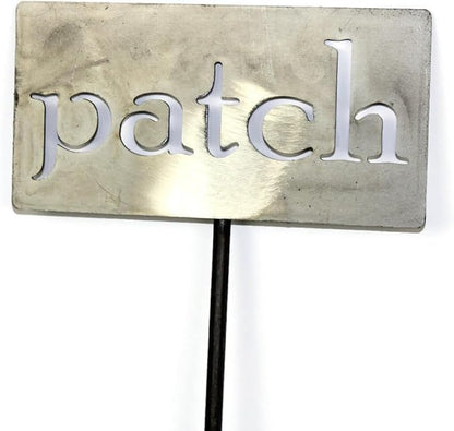 Classic Metal Garden Markers Clearance Items 20 to 33 Inches Tall (Raw Unfinished Steel, patch)