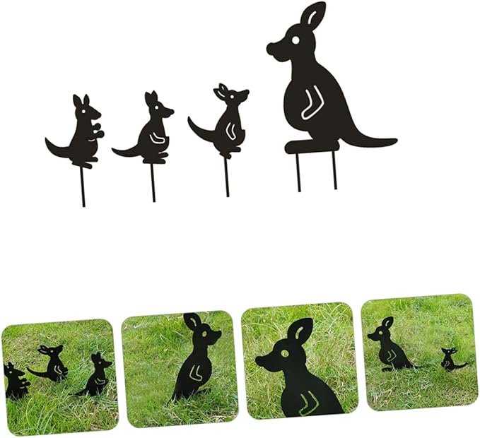POPETPOP 1set Decorative Wrought Iron Garden Statues Hollow Lawn Ornaments for Courtyard Decoration for Farmhouse Styles