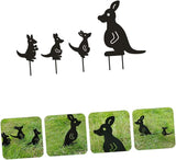 POPETPOP 1set Decorative Wrought Iron Garden Statues Hollow Lawn Ornaments for Courtyard Decoration for Farmhouse Styles