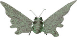 Melrose International Iron Butterfly Garden Decor - Distressed Metal Wall Art & Outdoor Accent Green