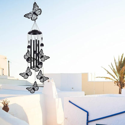Butterfly Wind Chimes Outdoor Decoration, Mobile Wind Catcher, Retro Wind Bells, Memorial Wind Chime, Blessing Windchime for Home, Balcony, Yard, Room, Xmas, Party, Indoor, Garden Decor, Gifts for Mom