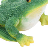 Pissente Frog Statue Garden Decor Resin Weatherproof Outdoor Frog Figurine Lawn Ornament for Indoor Outdoor Patio Yard (1 Pair)