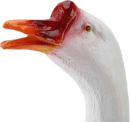 Garden Statues Goose Figurine Farm Animal Sculpture Lifelike Outdoor Statue for Pond Garden Decor Unique Design with Vibrant Colors Yard Ornaments Decor