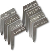 Planter Size Small Metal Garden Plant Vegetable Flower or Herb Markers 13.5 Inches Tall (bee balm, Raw, Unfinished Steel)