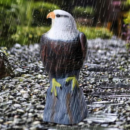 KKY Fake Plastic Eagle Bird, Garden Owl Statue,Can Repel Pigeons Away from The House, Garden, Pool.