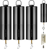 3 Pieces Hanging Black Rotating Motor Wind Spinner Mobile Battery Operated Motor Multi-Purposes Rotatable Hook for Garden Decoration Accessory Supplies