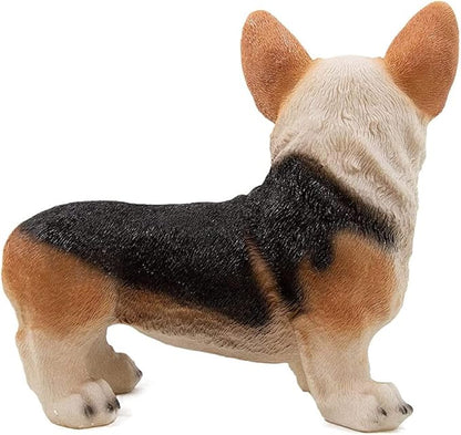 Garden Corgi Statue Dog Figurines Indoor/Outdoor Garden Landscaping Sculpture for Patio, Yard or Lawn Flower Pots Balcony Ornaments