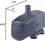 HALF OFF PONDS 10-Inch Filtering Waterfall Spillway Kit for Ponds and Waterfall Streams up to 1,000 gallons. Includes 500 GPH (45w) Pump, Waterfall Box, Filter Media, and 10 FT Tubing.