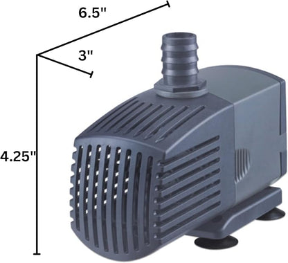 HALF OFF PONDS 10-Inch Filtering Waterfall Spillway Kit for Ponds and Waterfall Streams up to 1,000 gallons. Includes 500 GPH (45w) Pump, Waterfall Box, Filter Media, and 10 FT Tubing.