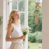 ORIGACH Hummingbirds and Feather Wind Chimes Metal Wind Chimes for Outside Gifts for Women Mom Grandma Deep Tone Suitable for Outdoor, Indoor, Balcony, Garden, Courtyard, Porch, 30-Inch Long
