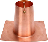 Luocute Rain Chains, 5.1 x 3.7in Pure Copper Gutter Adaptor with Brass Bolts for Rain Chain Installation, Drainage Gutter Pipe Adapter for Downspout Installation