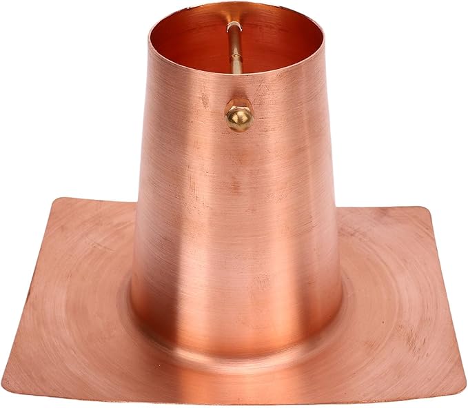 Fabater Rain Chain Gutter Adapter, Copper Rain Chains for Gutters Easy Installation Pure Copper Construction, Chain Installation Adapter with Brass Fastener for Outdoor Gutters