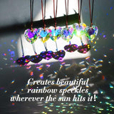 1 Box 12Pcs 1.06 Inch Crystal Heart Prism Suncatcher Glass Heart Ornament Small Clear AB Lamp Prisms Charms Bulk Rainbow Maker Suncatchers for Windows Room Garden Wedding Decoration Pendant