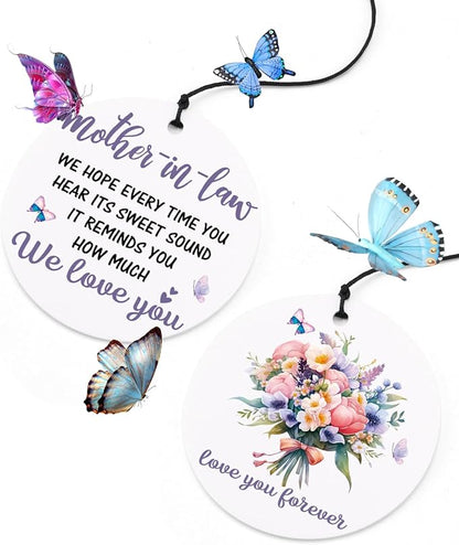 BeauGift Mother in Law Gifts, Wind Chimes Mother in Law Birthday Gifts from Daughter Son in Law, Mothers Day Windchime Gift Home Decor Keepsake