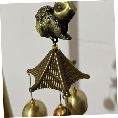 balacoo 2pcs Unique Outdoor Wind Chimes Bell Metal Alloy Garden Decor Wind Chime Home