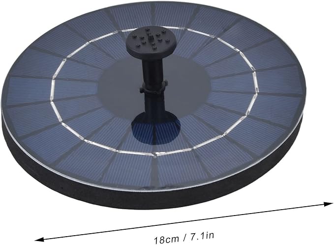 9V 3.5W Solar Bird Bath Fountain Pump, Solar Fountain Water Pump, Free Standing Solar Panel Spray Sprinkler Head for Bird Bath Garden